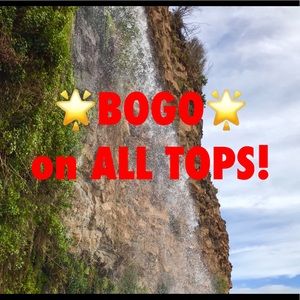 BOGO SALE on ALL TOPS with 🌟 in closet